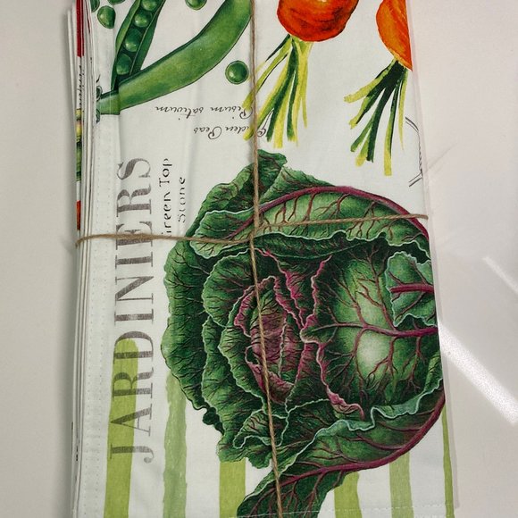 COPY - Michel Design Works Table Runner 108" x 16.5" Vegetable Garden - Picture 2 of 6